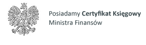 Posiadamy Certyfikat Księgowy Ministra Finansów
